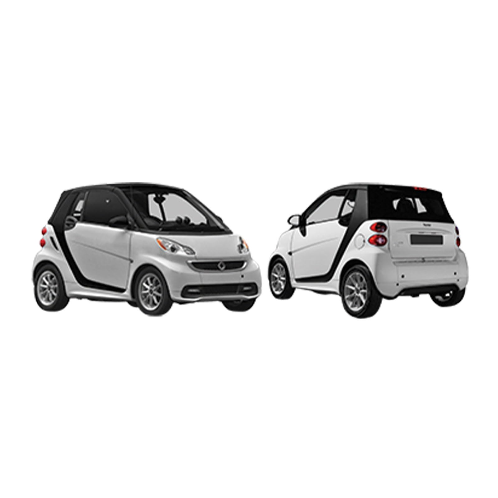 ME3054913 FANALE PROIETTORE ANTERIORE DESTRO (LATO PASSEGGERO) H7+H7 ELETTRICO CON MOTORE SPECIFICO PER SMART FORTWO DAL 2012 AL 2014. CON PARABOLA NERA. CODICE ORIGINALE A4518201259