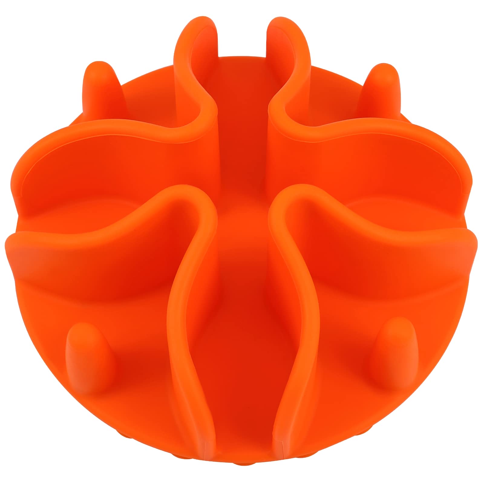 Hundenapf Slow Feeder,Doweiss Anti Schling Napf Hund Slow Feeder Einfügen (Medium, Orange)