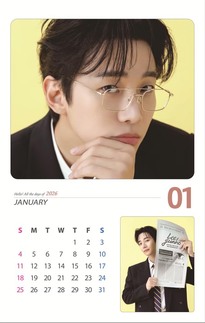 Amazon | イジュノ グッズ 2026年 大型 壁掛けカレンダー (JUNHO) BD