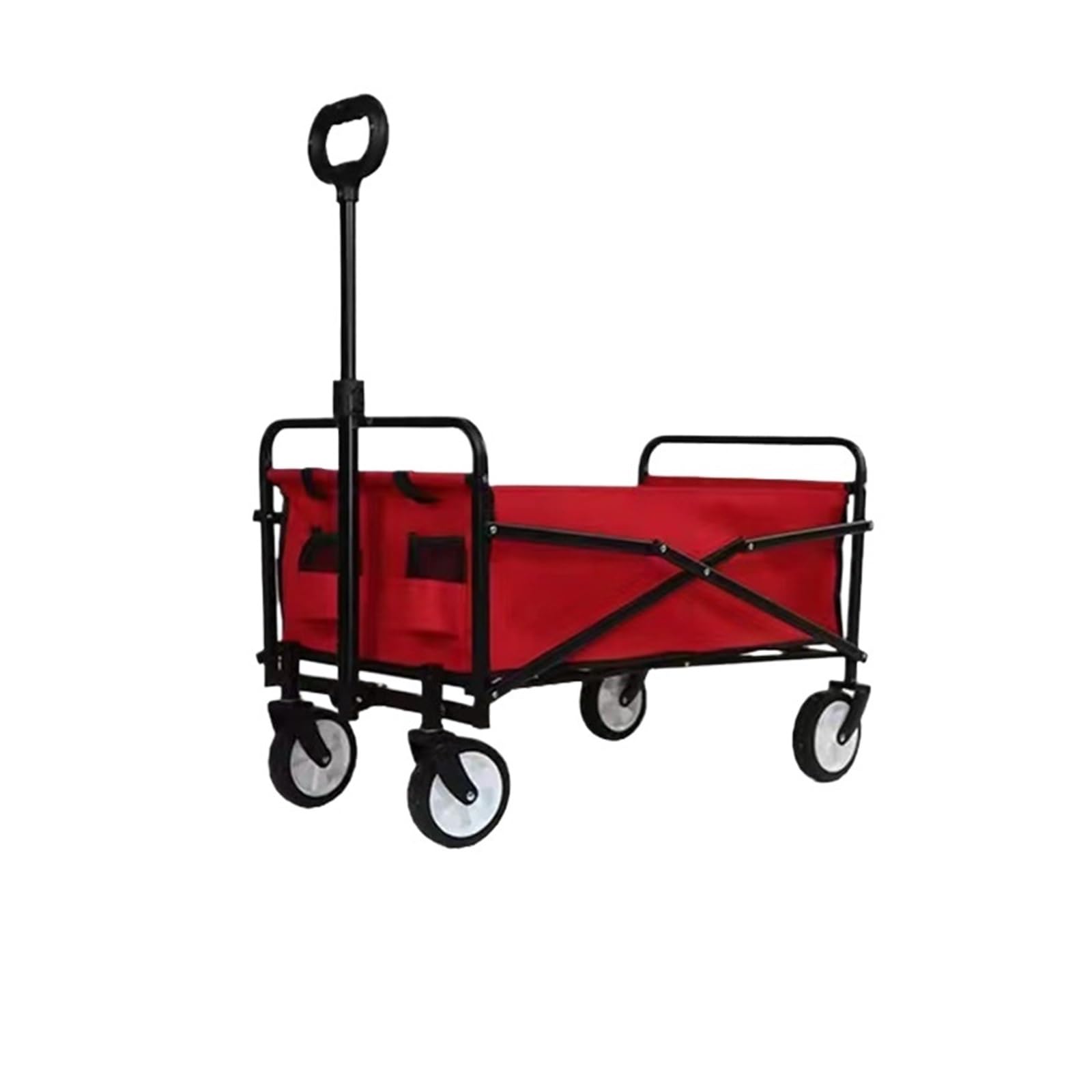 Wagons Carts Foldable, Collapsible Wagon Cart with Wheels Foldable Folding Utility Wagons Carts for Grocery Sports Garden Shopping Camping,Collapsible Wagon