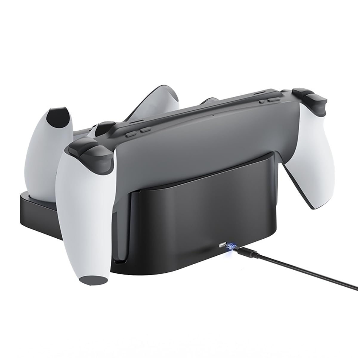 Stazione di ricarica per controller, base di ricarica per console di gioco 3 in 1 con USB Type-C per controller e ricarica della console