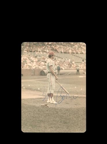 Bob Boone Signed Original 1970`s 4x5 Snaphot Photo Philadelphia Phillies At Cubs Wrigley 2