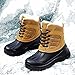 UPSOLO Winter Snow Boots for Women Backpacking Mid Calf Outdoor Boot Mountaineering Footwear (Light Brown Size 7)