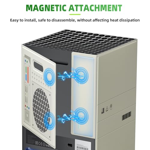 image for WOLIBEAR Magnetic Smart Wraps for Xbox Series X Console, Full Protecti