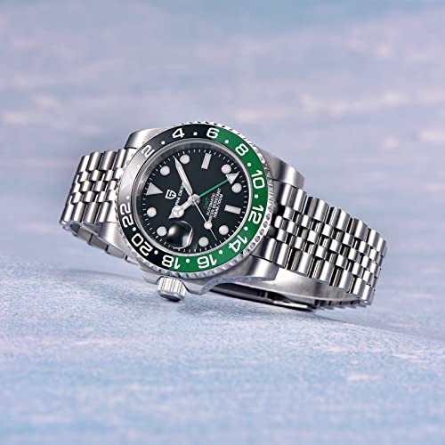 Image of Men Watch Pagani Design GMT Watches for Men Automatic 40MM Date 100M Waterproof Stainless Steel Sapphire Glass Mechanical Wristwatches PD-1662