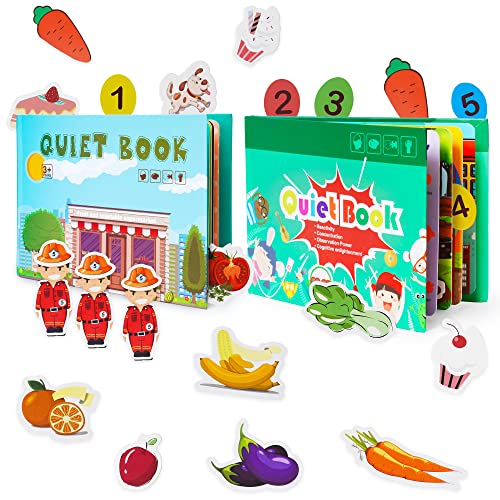 Ark miido Quiet Book Montessori Libro Occupato per i Bambini Busy Book sviluppare Le capacità di apprendimento educativo Regali per Ragazzi Ragazze 3+ Cover