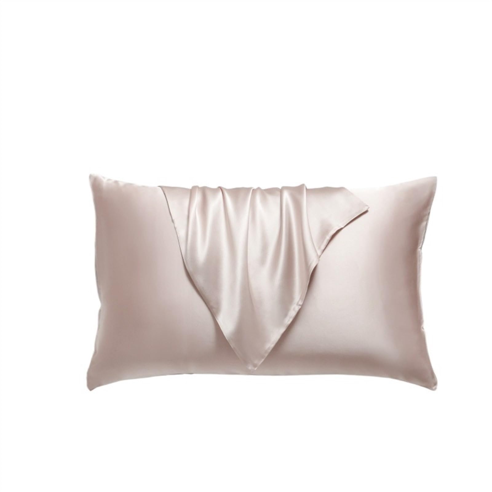 Satin Kissenbezug,Satin Kopfkissenbezug Kissenbezüge, Seiden-Kissenbezug, echter Seiden-Kissenbezug, 2 Stück, Kissenbezüge, Bezug, Reißverschluss-Design, verschiedene Größen ( Color : 4 , Size : 51x66