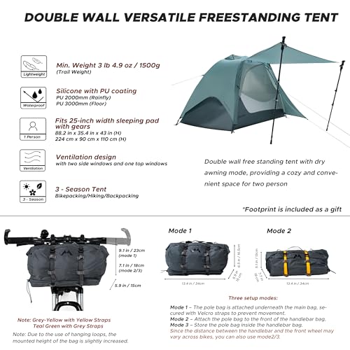 Carpa Montiro Wander Hawk para 1 Persona Ligera miniatura 2