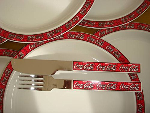 Amazon.co.jp: コカコーラ 1980 プレート＆カトラリーセット : ホーム