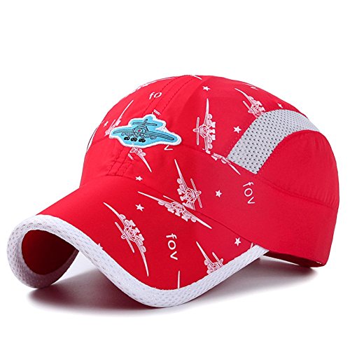 Image of Home Prefer Kids Lightweight Quick Drying Sun Hat Airy Mesh UV Protection Caps Boys Girls UPF50 Baseball Caps Run Beach Water