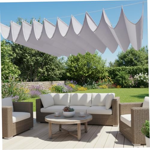 Pare-soleil rétractable contre la chaleur du balcon grâce à la voile imperméable 1x2m - 7