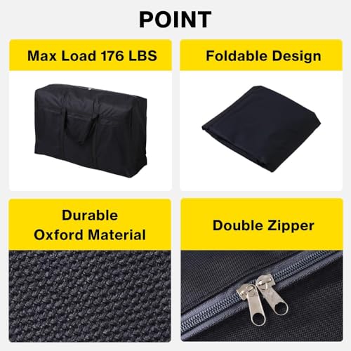 Extra Large Duffle Bag for Travel - 100L Duffel Bag for Men Gear Bag for Storage Foldable Weekender Bag for Overnight Camping, Black3