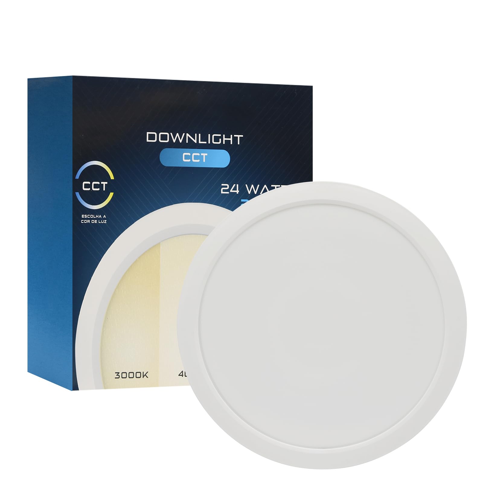 Spot Encastrable LED 30W 230V Ø295mm, 3200LM Spots Plafonnier Non Dimmable 3000K-6500K Spots Plafond Ultraplats Luminaires Encastrés Diamètre D'ouverture 262-275mm