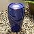 Glitzhome Ceramic Vase Outdoor Water Fountain Tall Patio Garden Water Fountain with LED Light and Submersible Pump Yard Art Decor, 20.5”H, Blue