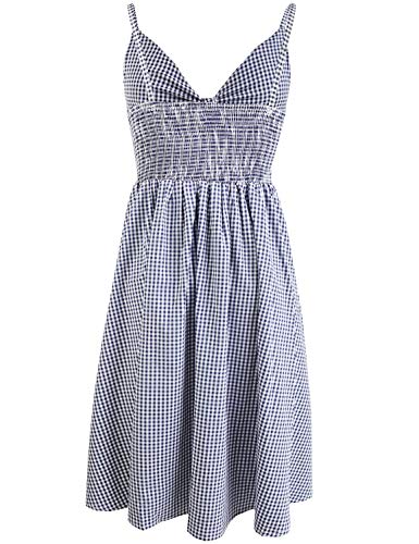 Image of FANCYINN Womens Tie Front Button Down A-Line Dresses Summer Spaghetti Strap Midi Dress Floral Prints