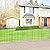 FOREHOGAR Metal Garden Fence 36 in H x 10 ft L,Border Fence Panels Animal Barrier for Dogs, No Dig Garden Fencing for Yard Patio Flower Bed Lawn Outdoor,5 Panels + 6 Stakes Black