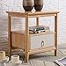 MVUYO All Solid Wood Nordic Bedside Table Simple Creative Oak New Chinese Log Color Ins Wind Installation Free(D)