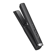 Dreame Hair Glamour Piastra per Capelli, Piastra Portatile Senza Fili 2 in 1, Ioni Negativi, Distribuzione Uniforme del Calore, Tre Livelli di Temperatura, Nero
