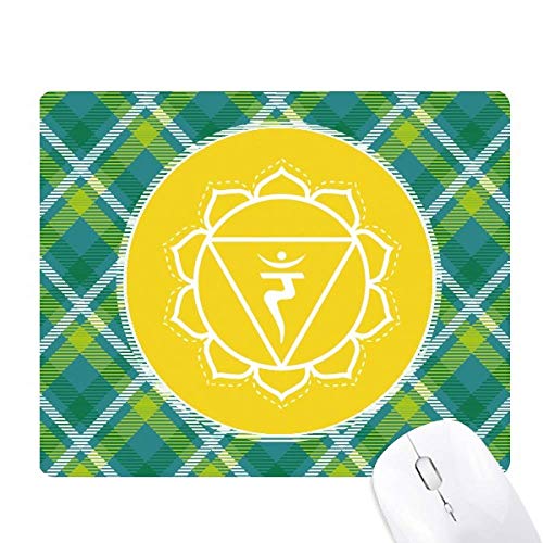 Tapis de souris motif sanskrit vert RA Culture grand confort pour ordinateur