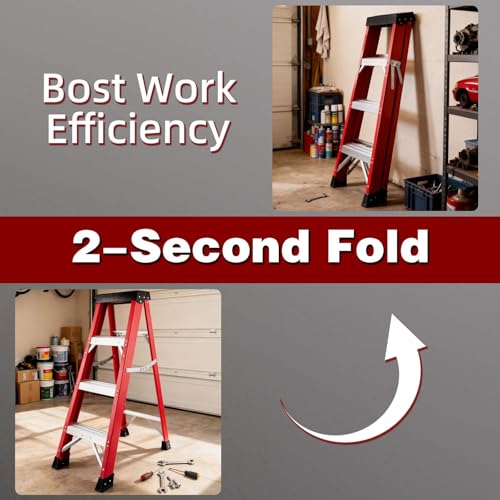 Image of Ladder 4-Foot Fiberglass Step Ladder