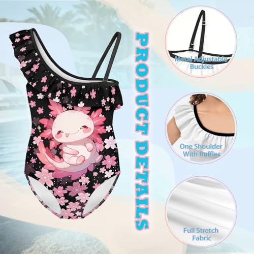 Yzaoxia Girls Swimsuits One Piece Bathing Suit Sleeveless Gymnastics Swimwear for Kids 3-14Y3
