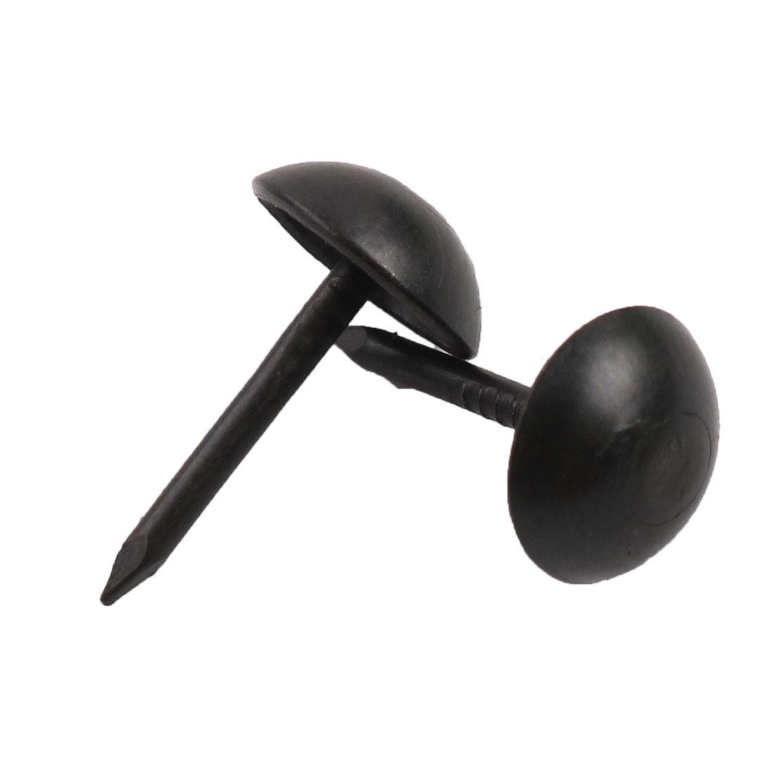 Lot De 200 Clous Tapissier Noirs Ronds - 7 X 13 Mm, Métal, Pour Garniture Meubles, Décoration
