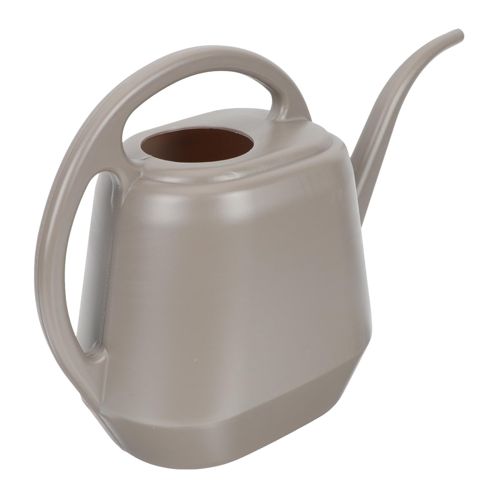 POPETPOP Regadera de Jardín Pico Largo de 4l para Riego de Plantas y Suculentas, Herramienta de Abs para Interior y Exterior, Color Café
