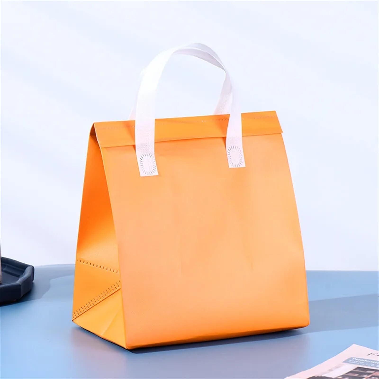 Bolsa IsotéRmica Para Comida 10 bolsas de almuerzo con aislamiento no tejido, portátiles, de tela, for guardar alimentos y bebidas, for mantener el calor y el frío, reutilizables Termica Porta Aliment