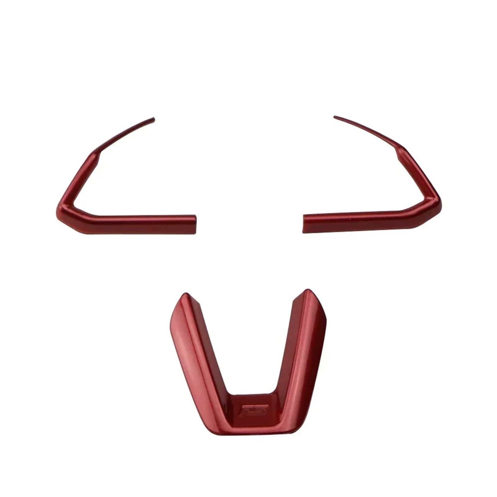 Interior Trim for Mazda 2 3 6 for Demio CX3 for CX-5 CX5 CX7 CX9 for Axela for ATENZA 2017-2019 Car Steering Wheel Trim Circle Sequins Cover Sticker Auto Central Inner(Red)