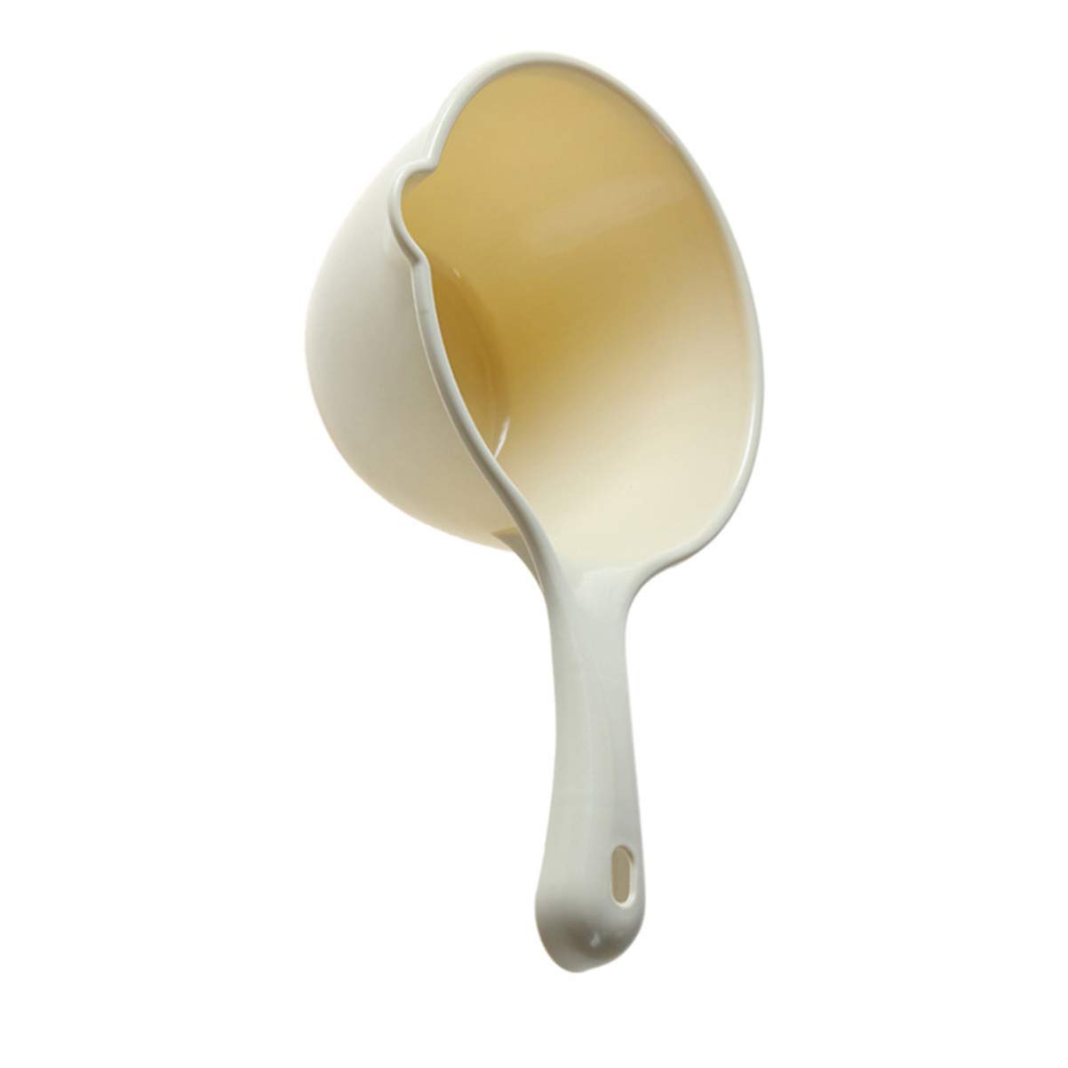 Hemoton Water Ladle Plastic Bath Ladle Water Dipper Shampoo Ladle Scoop Cup for Kitchen Water Bathroom Garden Tea Ceremony Khaki