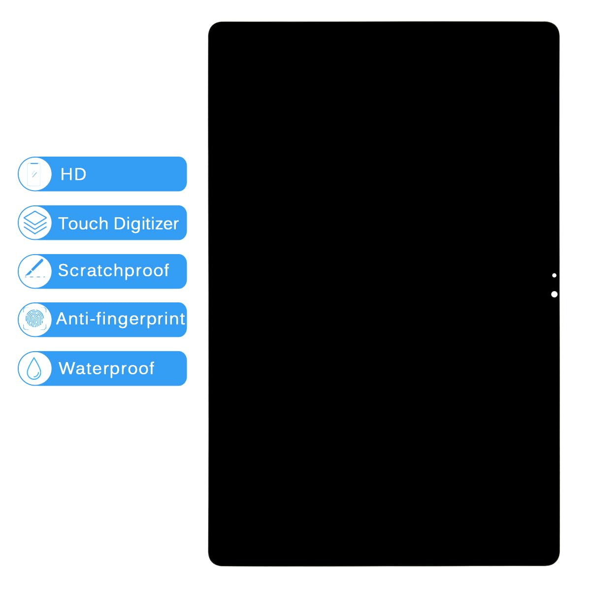 Schermo LCD + Digitizer Assemblaggio Per Lenovo Tab P12 TB372FU, Nero
