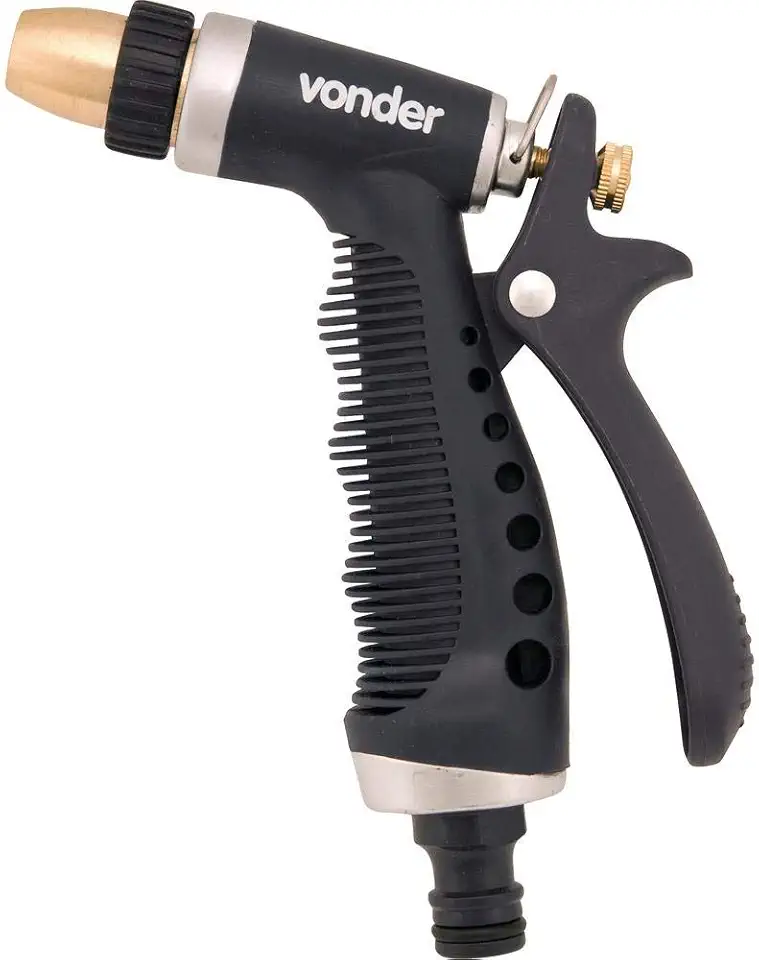 Esguicho Metálico Para Jardim, Tipo Pistola, Engate 1/2", Ep 217, Vonder.