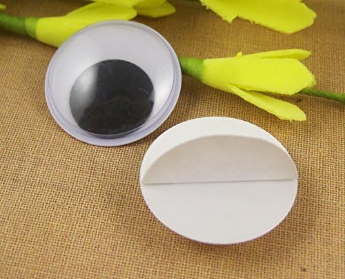 100pcs 25mm Toy Accessories Round Wiggly Wobbly Googly Eyes with Self-adhesive