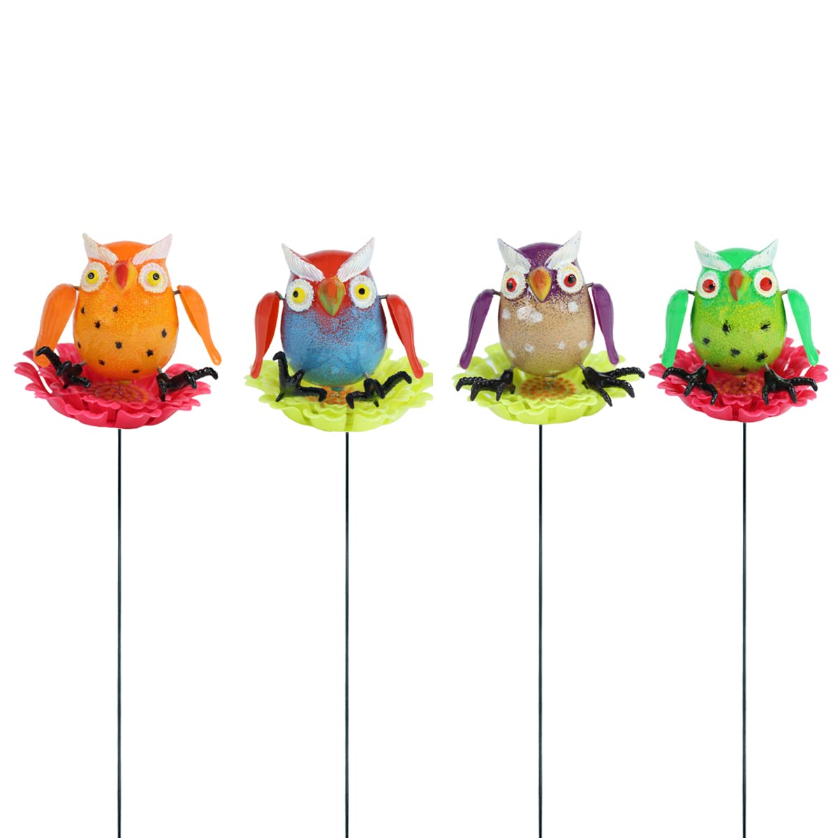 See full amazon price history chart for Wonderland (Set of 4) Owl on Flower Garden Sticks Multi Wonderland (Set of 4) Owl on Flower Garden Sticks Multi (B09ZFD8WX6) Amazon Price History, Amazon Price Tracker