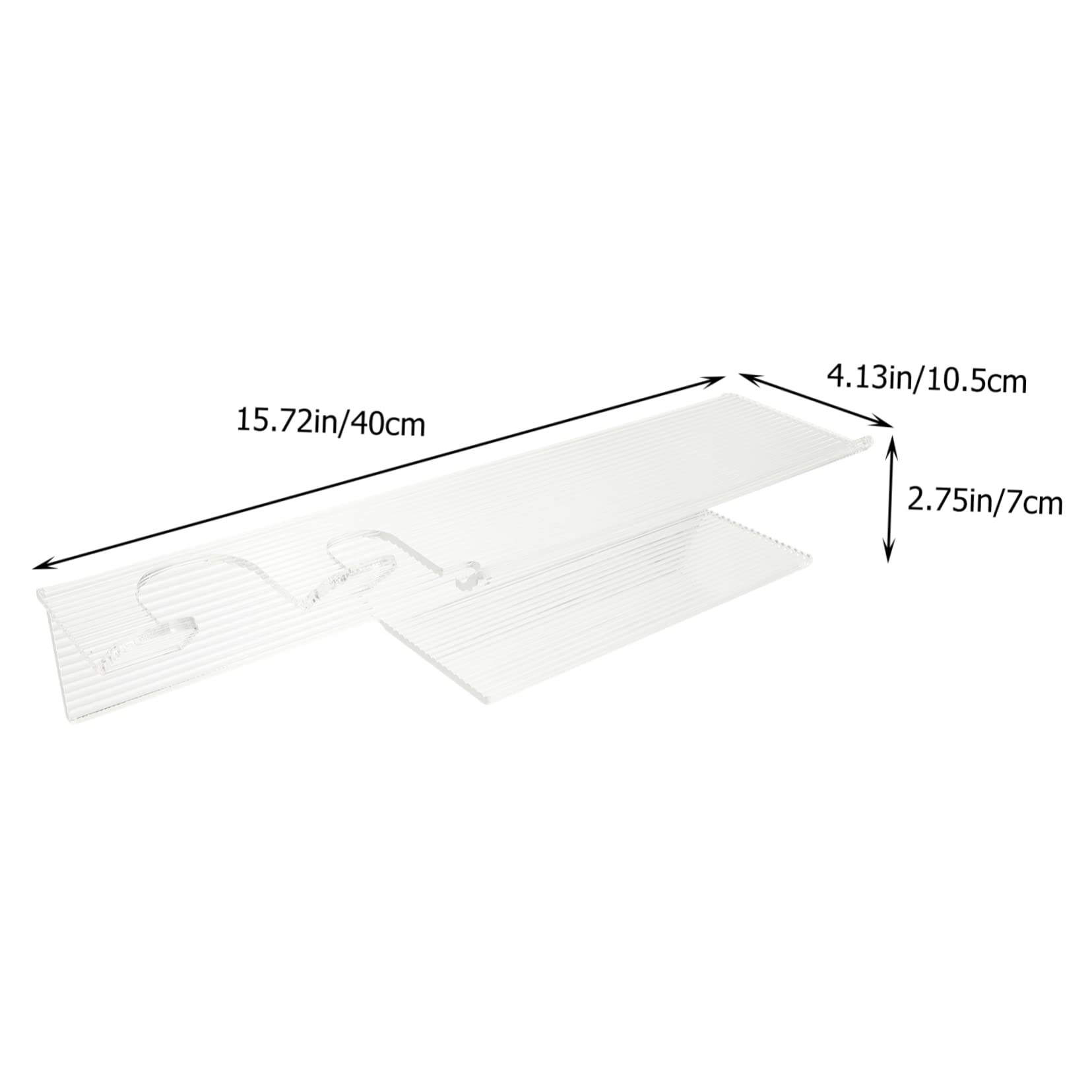 Beaupretty Acrylic Hair Dryer Holder Dryers Mounted Wall Multifunctional Hair Dryer Rack Hair Dryer Storage Rack Hairdressing Tool Storage Holder 2-tier Hair Tool Organizer Transparent