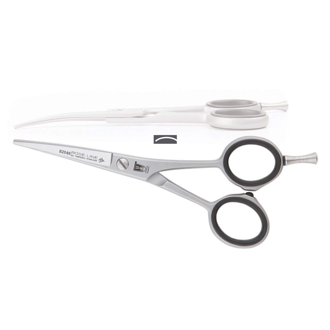 Roseline curved Scissors 4 1/2'' Dog Grooming Shears Stainless Steel
