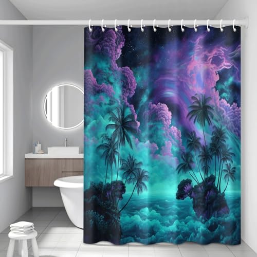 Rideau de douche polyester haut de gamme imperméable 180x200 cm - 4