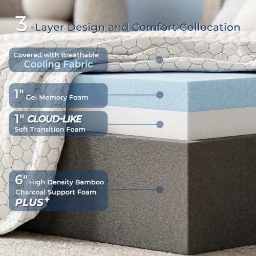 Image of Odorless Foldable Mattress Medium Full Size 75 inch x 54 inch x 8 inch
