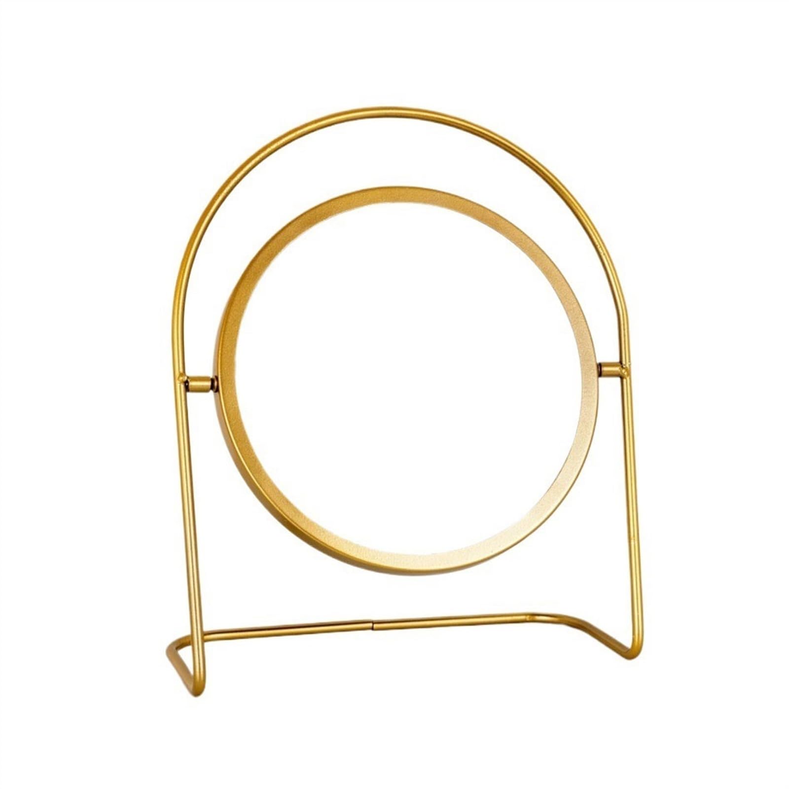 KFGISD, Desktop Makeup Mirror Home Beauty Vanity Mirror Single Bedroom Dormitory Mirror Tabletop Cosmetic Mirror,Tabletop Mirror(Gold)