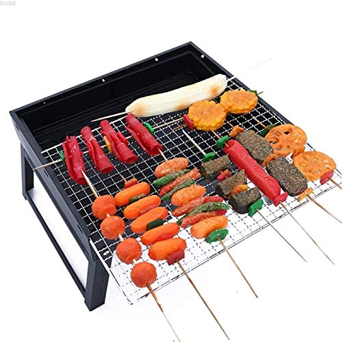 Regale einstellbar tragbare Camping Mini Grill Leicht Außen Kompakte Edelstahl Holzkohlegrill Compact BBQ Halo Faltbare Blumen-Topf-Rack
