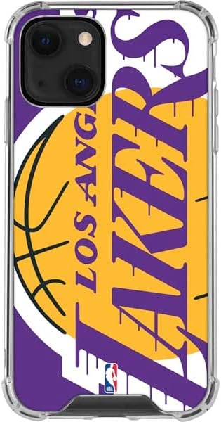 Skinit Clear Phone Case Compatible with iPhone 14 Plus - Officially Licensed NBA Los Angeles Lakers Large Logo Design