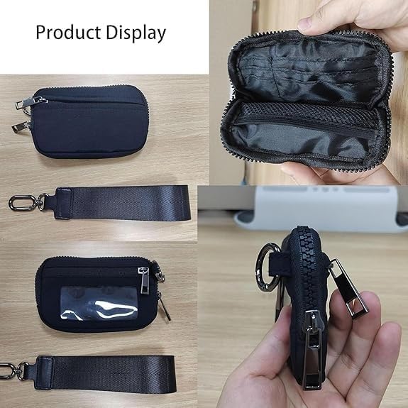 Commonlyto Wallet, The Wallet 2nd Gen, Wristlet Nylon Large space with zipper, Waterproof Material, For Women's Daily Travel(Beige)4