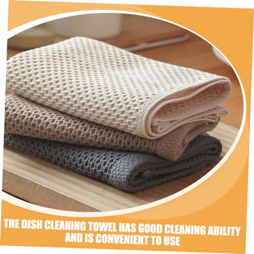 Paños de cocina de algodón de calidad superior, pack de 3 toallas de limpieza resistentes 6