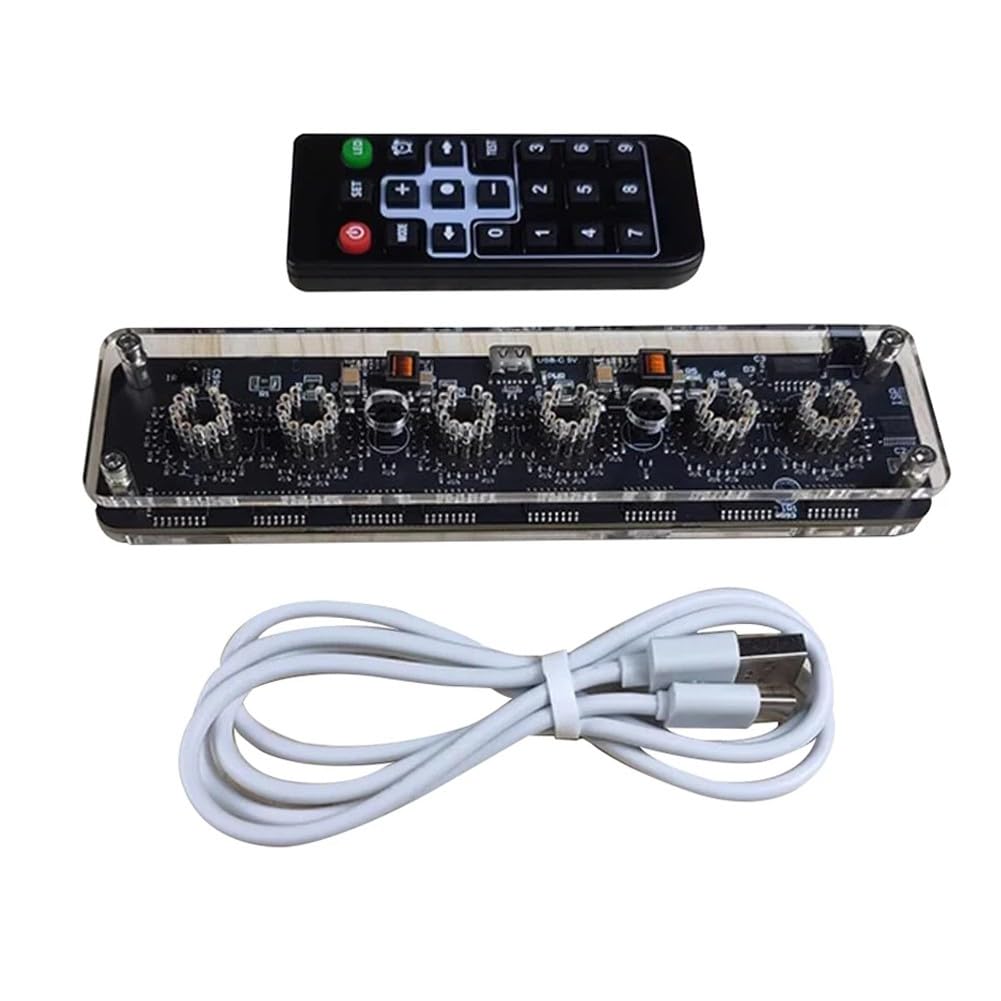 IN14 Nixie Tube Clock Base, soporte de enchufe de 6 dígitos para