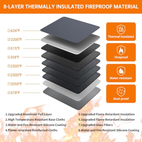 Image of DocSafe 5200F Fireproof Document Organizer Box with Lock, Gray (Soft)