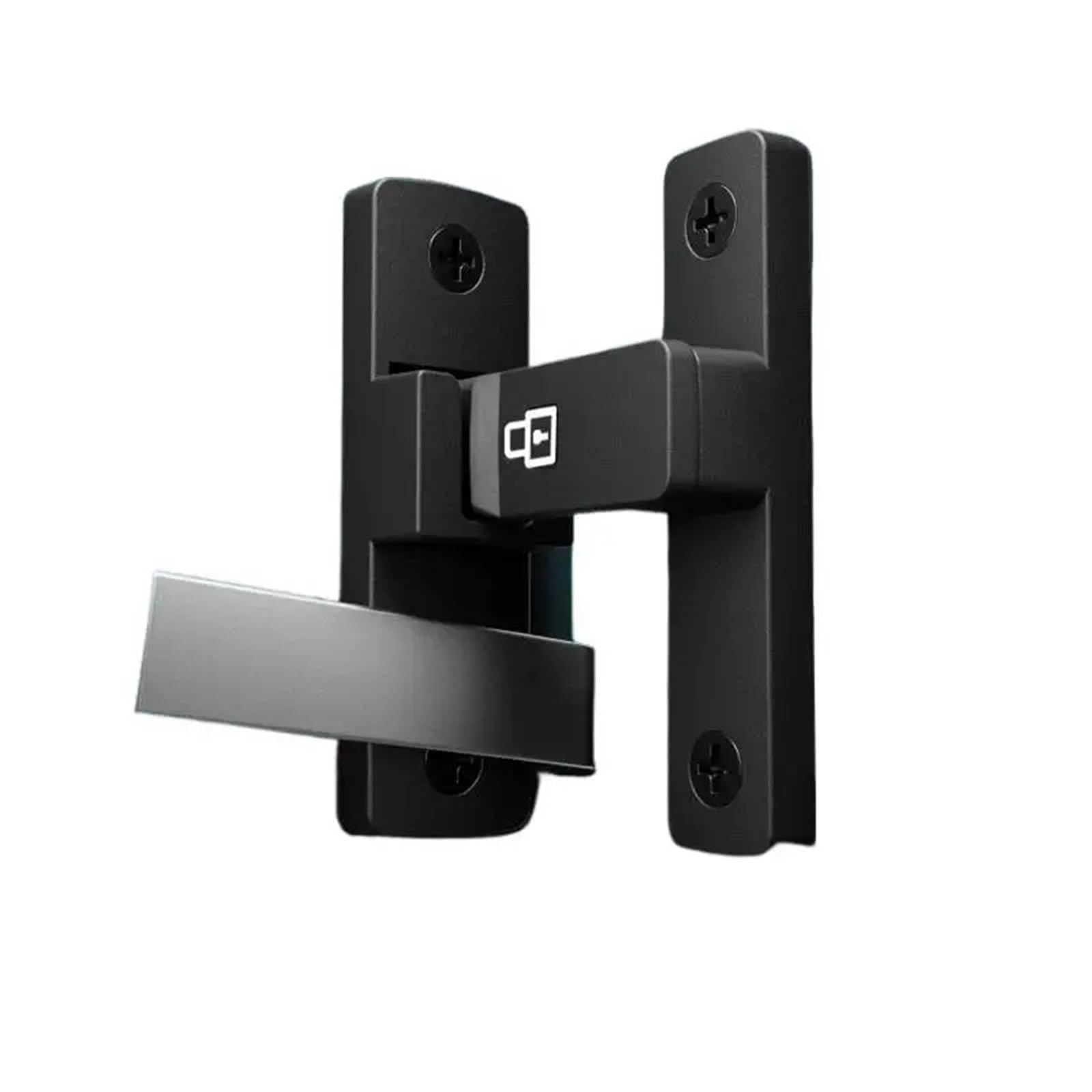 Pestillo de seguridad for interior, cerradura puerta sin perforar, hebilla corredera baño, a presión, habitación montada en superficie, 2 uds Para Cocina Baño