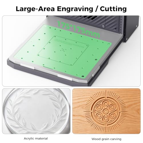 Image of Creality Falcon T1 5W UV Laser Engraver, Industry-First Cold Laser Cutter for Inner Engraving, Captures Portraits and 3D Scenes Inside Glass, Crystal, Acrylic, AI Powered Simplicity