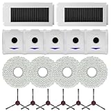 MuchLuckystar Kit de piezas de repuesto para Ecovacs para deebot N30 OMNI, incluye filtro de trapeador de tela, bolsa de polvo, cepillo lateral, accesorios de aspiradora para N30 PRO