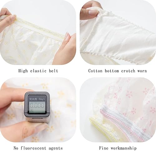 Miniatura 3 de Women's Disposable Nonwoven Underwear Ladies Briefs Paper Printing Panties for Travel Hotel Spa Hospital Stays Emergencies