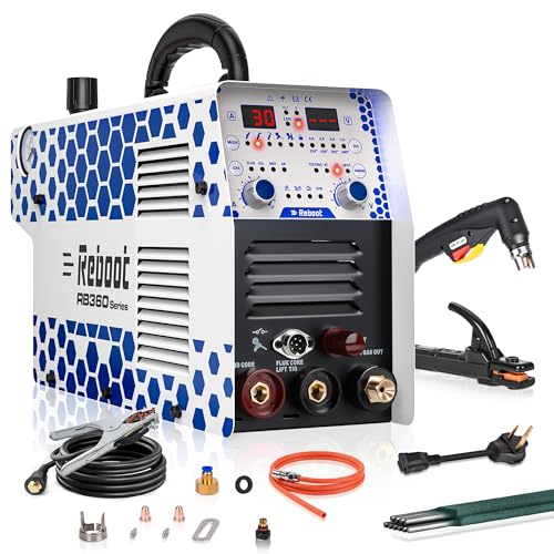 Image of Reboot 130A Plasma Cutter Welder Combo 120V/240V Dual Voltage Plasma Cutter Machine 1/2 Inch Clean Cut 5/8 Inch Max Cut Stick/Gas MIG/Flux Core/LIFT TIG/Aluminum Welding